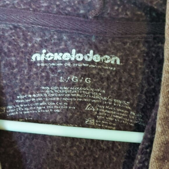 SpongeBob Scream Painting Nickelodeon Graphic Pullover Hoodie Large Sweatshirt - Picture 4 of 7